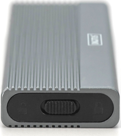 Kuti e jashtme për SSD M.2 Digitus DA-71154, SATA 6Gbps, USB 3.0, ngjyrë argjendi