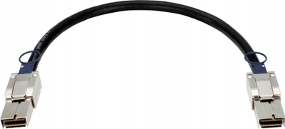 Kabllo stacking D-Link DEM-CB50CXP, 0.5m, 120G CXP, e zezë