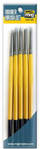 Set furçash gome Ammo by Mig Rubber Brush Set, 5 copë, dorezë e verdhë