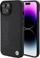 Mbulesë BMW BMHMP15SSLLBK për iPhone 15 6.1", MagSafe, lëkurë, e zezë