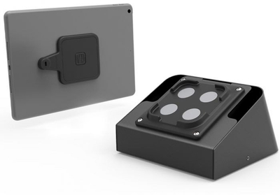 Standi për tablet Compulocks Magnetix Tablet Capsule, me montim magnetik, për tavolinë, ngjyrë e zezë