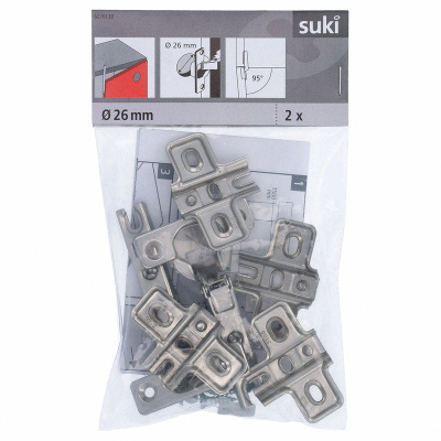 Menteshë dollapi Suki Cup, sustë integruar, kupë 26 mm, metalike
