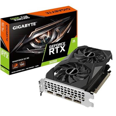 Kartë grafike Gigabyte Nvidia GeForce RTX 3050 Windforce OC, 6GB GDDR6, PCI-E 4.0