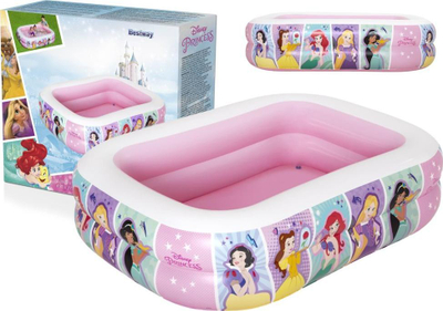 Pishinë e fryrë Bestway 91056 Disney Princess, familjare, me pompë, rozë