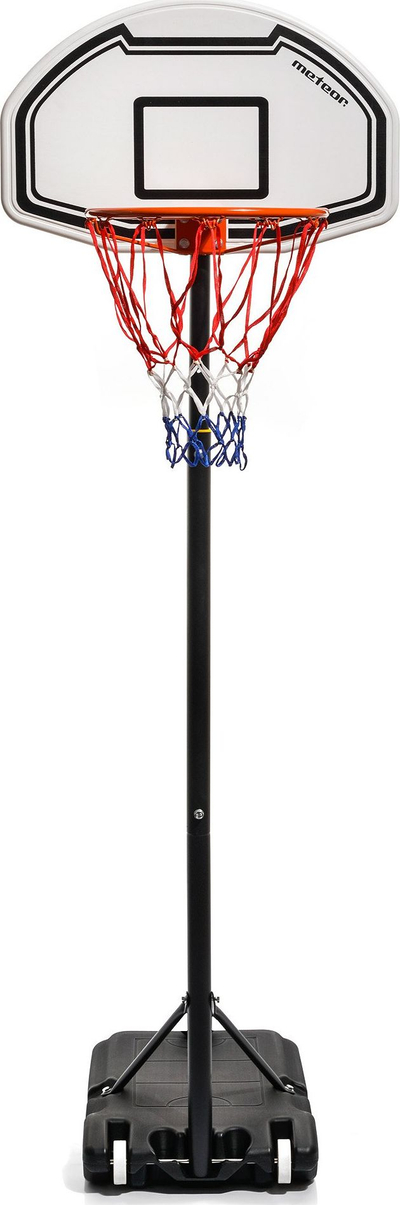 Kosh basketbolli Meteor Boston 18, i rregullueshëm 160-210 cm, bazë 35L, i zi