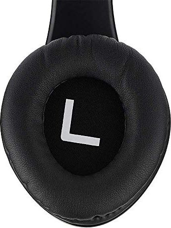 Kufje pa tela PowerLocus Over Ear, Bluetooth, Micro SD FM Radio, të zeza