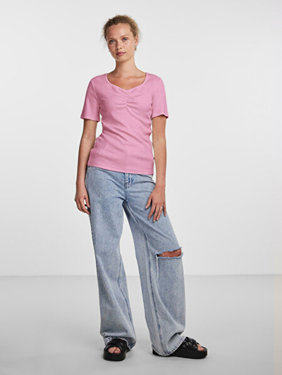 Maicë Pieces PCTANIA Slim Fit, rozë