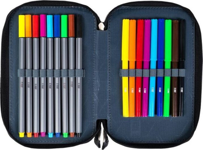 Penar St.Right Triple Pencil Case Camo, me pajisje, dizajn kamuflazh