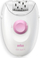 Depilator Braun Silk-épil 1 1-000, me kabllo, bardh e roz