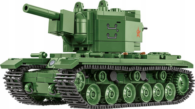 Set lodrash ndërtimi Cobi Historical Collection KV-2, shkalla 1:48, tank i Luftës së Dytë Botërore, shumëngjyrësh