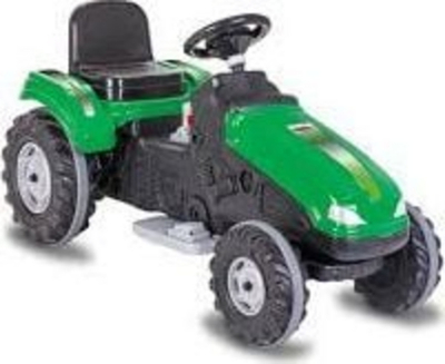Traktor pedalesh për fëmijë Big Wheel, plastik, rrota të mëdha, i gjelbër