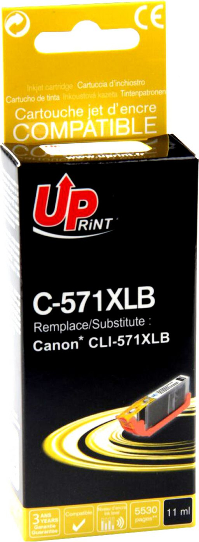 Kartrixh boje UPrint C-571XLB CLI571BK XL, i zi, me kapacitet të madh