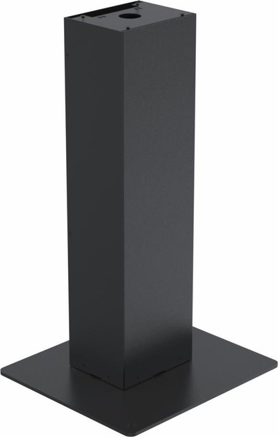 Bazament kioskë Ergonomic Solutions SpacePole Kiosk Freestanding, metal, për në dysheme, i zi