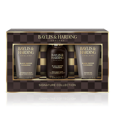 Set për trup Baylis & Harding Black Pepper & Ginseng, 3 copë