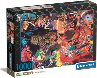 Puzzle Clementoni One Piece Impossible, 1000 copa, 70 x 50 cm, shumëngjyrësh