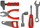 Set veglash lodër Lean Toys SmartTools Handyman, tavolinë pune, valixhe me rrota, shumëngjyrëshe