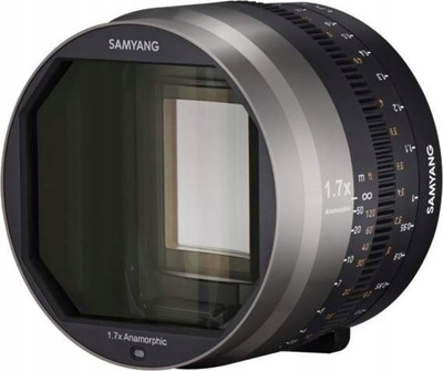Адаптер анаморфен Samyang V-AF MF 1.7x, за објективи V-AF, црн
