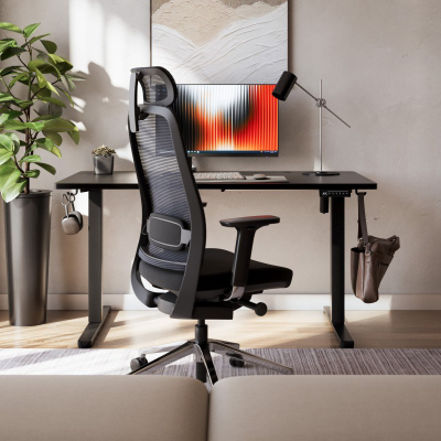 Tavolinë elektrike Mark Adler Leader 7.3, 140x70 cm, e zezë