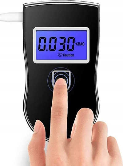 Alkooltestues Tytan AT-818, ekran LCD, me gryka dhe kuti, i zi