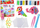Set lodër kreative me rruaza uji Leantoys Animals, 8 ngjyra, me aksesorë, shumëngjyrësh
