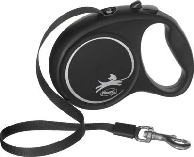 Rrip për qen Flexi Automatic, 5m, i zi