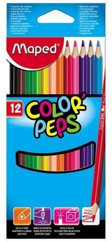 Ngjyra druri Maped ColorPeps 183212, 12 copë