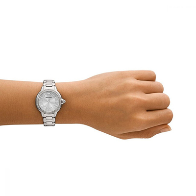 Orë për femra Emporio Armani, e argjendtë