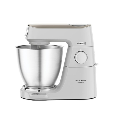 Mikser planetar Kenwood Titanium Chef Baker XL KVL65.001WH, tas inoksi, i bardhë