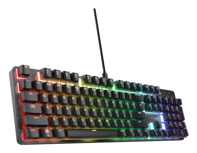Tastierë mekanike Trust GXT 871 Zora, USB 2.0, 104 taste, e zezë