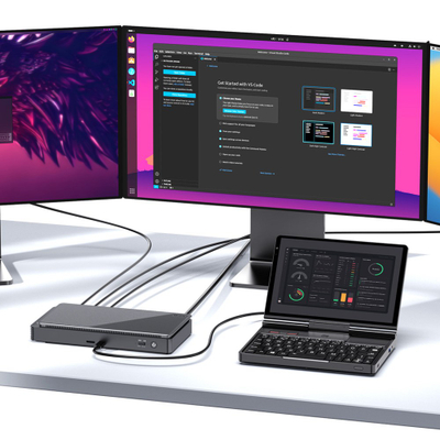 Laptop mini GPD Pocket 4, 8" WQXGA, Ryzen 7 8840U, Touchscreen, 144Hz IPS, 16GB, SSD 1TB, Radeon 780M 3GB, i hirtë