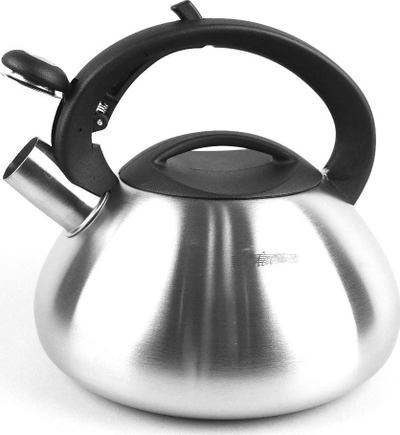 Çajnik Maestro MR-1306, 3L, çelik inox, argjendtë me dorezë të zezë
