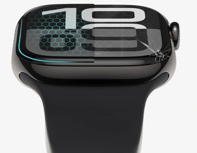 Xham mbrojtës Tech-Protect Glass Flex Plus për Apple Watch 10 46mm, set 2 copë, i zi
