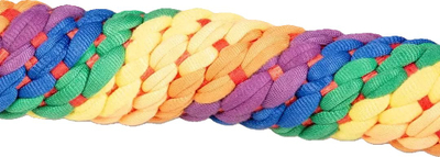Lodër për qen duvoplus Sweater Rope, me unazë dhe 5 nyje, shumëngjyrëshe