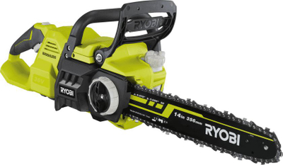 Sharrë zinxhiri pa kabllo Ryobi RY36CSX35A-0, 36V, motor brushless 35cm, jeshile me të zezë