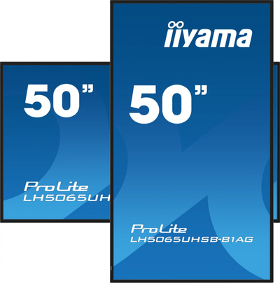 Ekran signage Iiyama LH5065UHSB-B1AG, 50", 4K Ultra HD, 800 cd/m², i zi