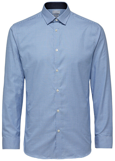 Këmishë Selected Homme SlimNew- Mark Ls B Noos Skyway, e kaltër L