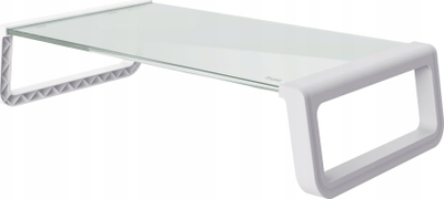Stand monitori Trust Monta, xham i fortë (i temperuar), 41 x 22 x 10 cm, transparent