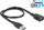 Kabllo Delock ShapeCable USB, MF, 0.5m, e zezë