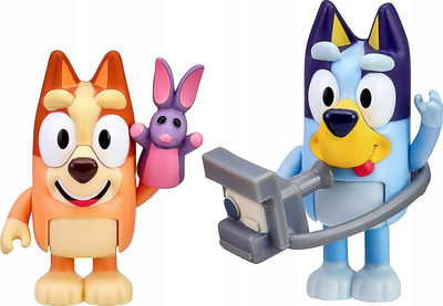 Set figura TM Toys Bluey, 2 copë, aksesorë fotografi, shumëngjyrësh