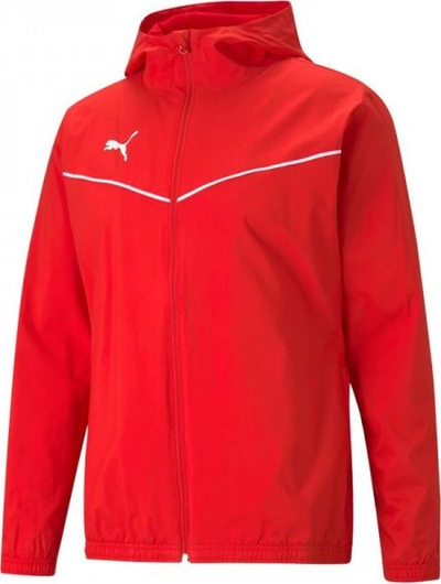 Xhaketë sportive Puma teamRise All Weather M, me kapuç, për burra, e kuqe