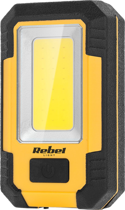 Lampë pune Rebel Workshop, LED COB 5W, pa kabllo, verdh e zez