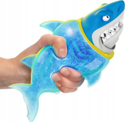 Lodër figurë Goo Jit Zu Goo Shifters Primal Thrash Shark, elastike, me xhel, blu