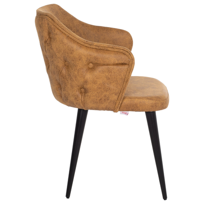 Fotelë profesionale Theresa HM9263.19, material Nubuck, dru i artë, e artë