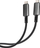 Kabllo kariku LongLife USB C në USB C 240W, najlon i thur, e zezë