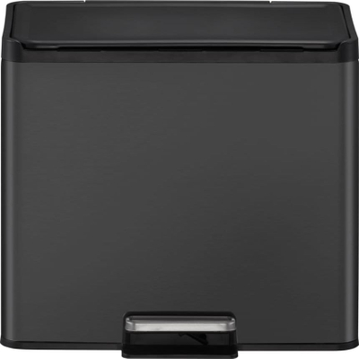 Кош за отпад VEPA BINS Recycler, 30L, не'рѓосувачки челик, црн