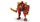 Lodër LEGO Ninjago Transforming Dragon Mech Wyldfyre 71868, set ndërtimi, shumëngjyrëshe