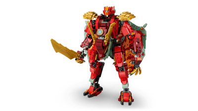 Lodër LEGO Ninjago Transforming Dragon Mech Wyldfyre 71868, set ndërtimi, shumëngjyrëshe