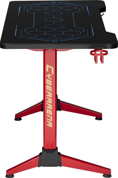 Tavolinë gaming Maclean RS163, 120 x 60 cm, LED RGB, e zezë