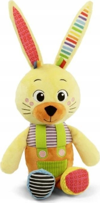 Lepurush pelushi Clementoni My Friend Bunny, për bebe që në ditët e para, lahet në lavatriçe, me shumë ngjyra