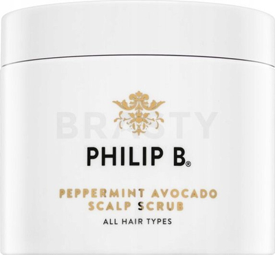 Scrub për skalpin Philip B Peppermint Avocado, 8 oz